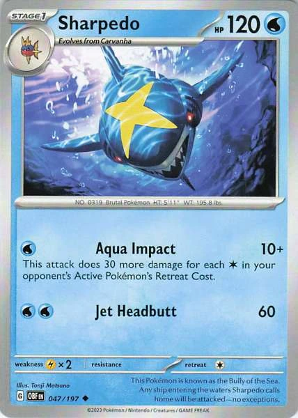 Sharpedo - Obsidian Flames #047/197