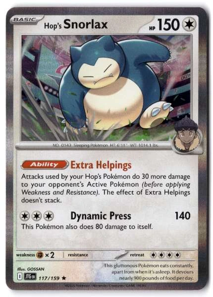 Hop's Snorlax - Journey Together #117/159
