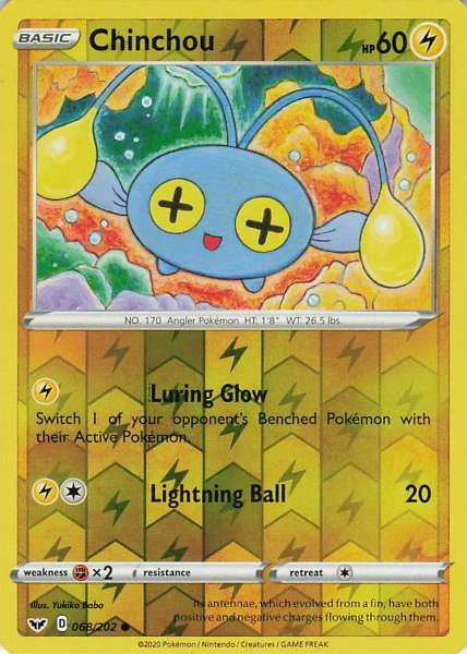 Chinchou - Sword & Shield Base Set #068/202