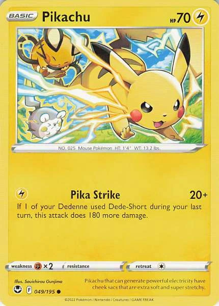 Pikachu - Silver Tempest #049/195