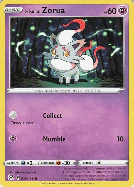 Hisuian Zorua - Lost Origin #075/196