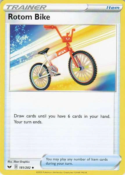 Rotom Bike - Sword & Shield Base Set #181/202