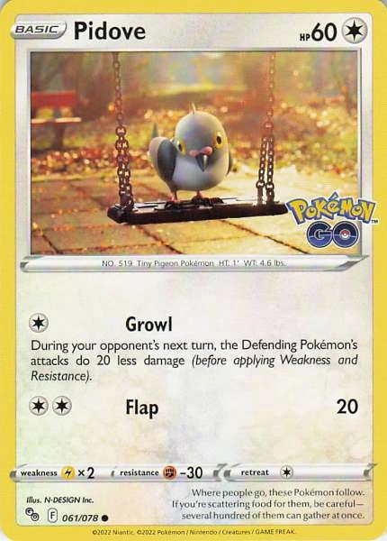 Pidove - Pokémon GO #061/078