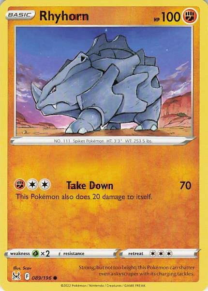 Rhyhorn - Lost Origin #089/196