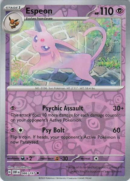 Espeon - Obsidian Flames #086/197