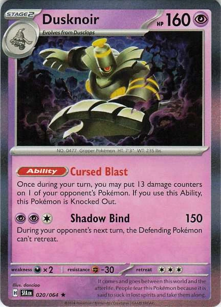 Dusknoir - Shrouded Fable #020/064