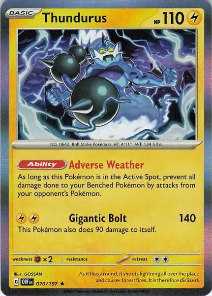 Thundurus - Obsidian Flames #070/197