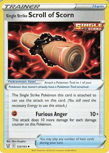 Single Strike Scroll of Scorn - Battle Styles #133/163
