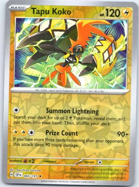 Tapu Koko - Surging Sparks #065/191