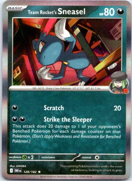 Team Rocket's Sneasel - Destined Rivals #128/182