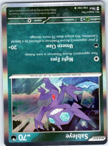 Sableye - Paldea Evolved #136/193
