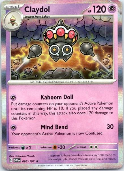 Claydol - Obsidian Flames #095/197