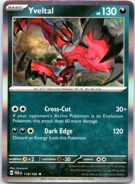 Yveltal - Paradox Rift #118/182