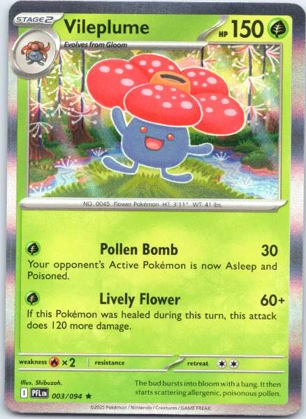 Vileplume - Phantasmal Flames #003/094
