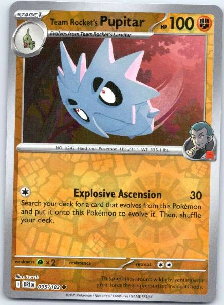 Team Rocket's Pupitar - Destined Rivals #095/182