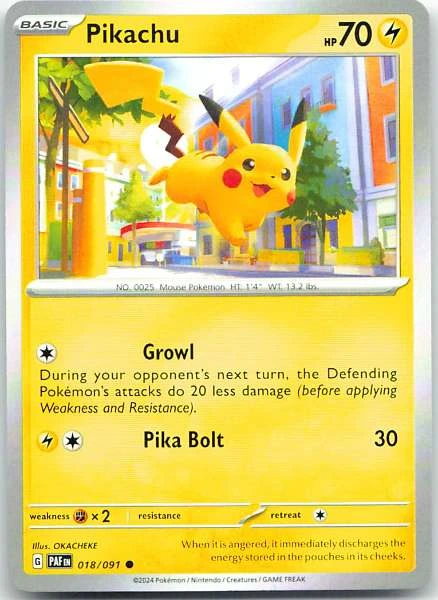 Pikachu - Paldean Fates #018/091