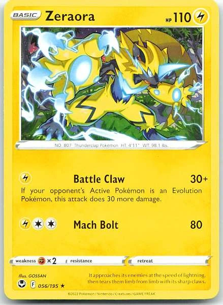 Zeraora - Silver Tempest #056/195
