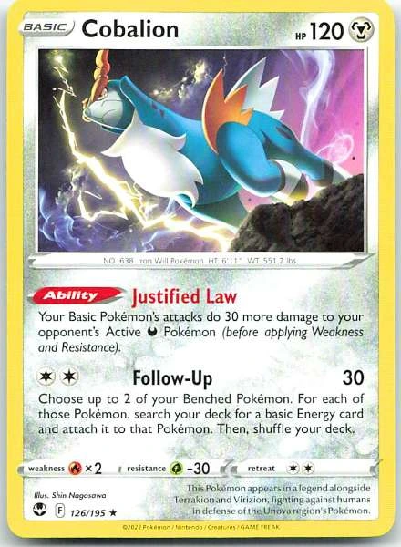 Cobalion - Silver Tempest #126/195