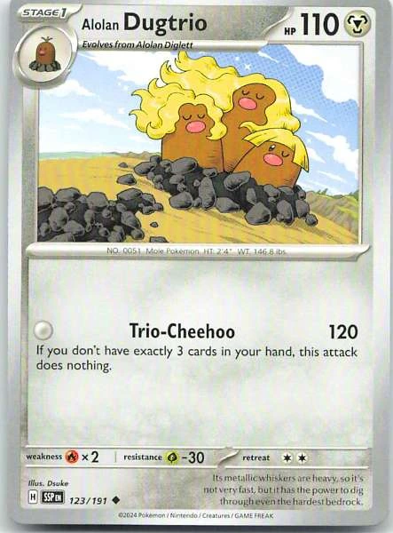 Alolan Dugtrio - Surging Sparks #123/191