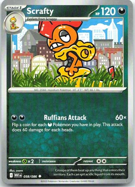 Scrafty - White Flare #058/086