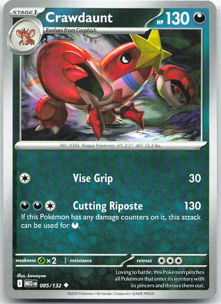 Crawdaunt - Diamond & Pearl #085/132