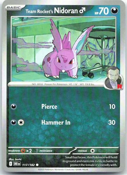 Team Rocket's Nidoran ♂ - Destined Rivals #117/182