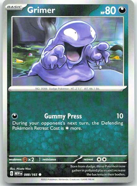 Grimer - Scarlet & Violet 151 #088/165
