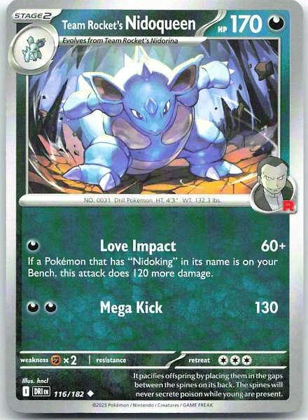 Team Rocket's Nidoqueen - Destined Rivals #116/182
