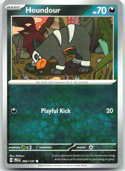 Houndour - Prismatic Evolutions #062/131