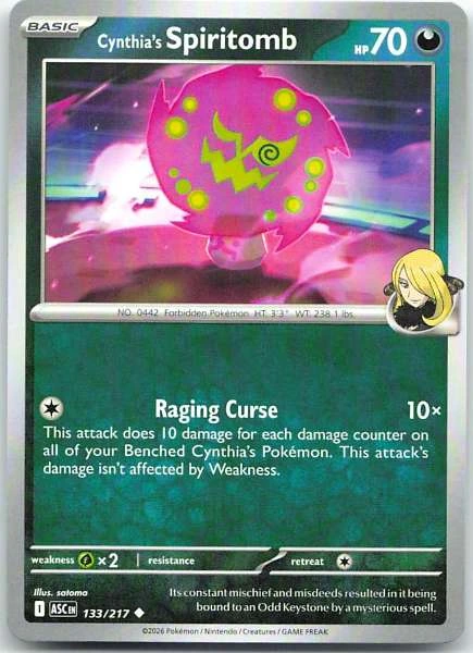 Cynthia's Spiritomb - Ascended Heroes #133/217
