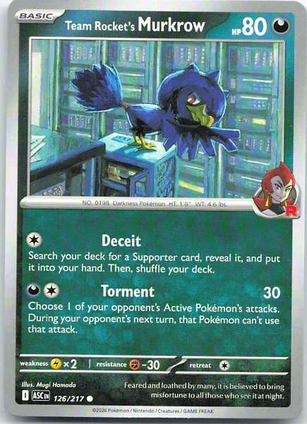 Team Rocket's Murkrow - Ascended Heroes #126/217