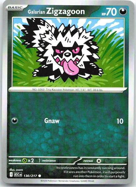 Galarian Zigzagoon - Ascended Heroes #130/217