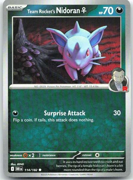 Team Rocket's Nidoran ♀ - Destined Rivals #114/182