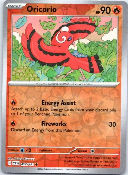 Oricorio - Surging Sparks #026/191