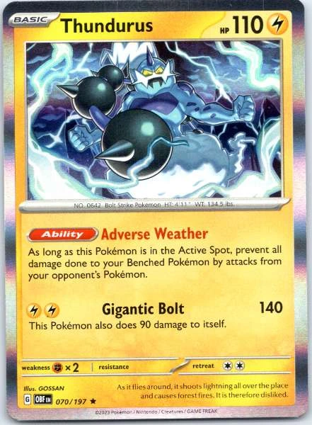 Thundurus - Obsidian Flames #070/197