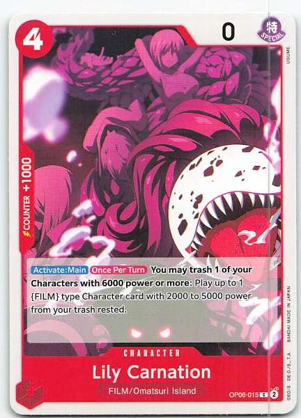 Lily Carnation - Wings of the Captain #OP06-015