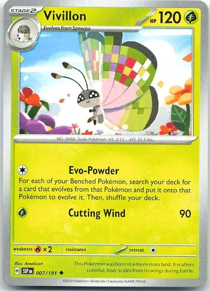 Vivillon - Surging Sparks #007/191