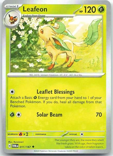 Leafeon - Twilight Masquerade #011/167