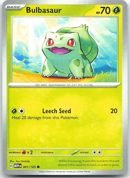 Bulbasaur - 151 #001/165