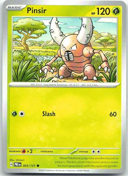 Pinsir - Prismatic Evolutions #003/131