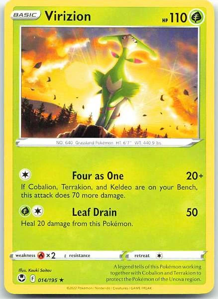 Virizion - Silver Tempest #014/195