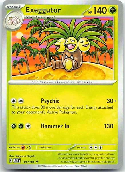 Exeggutor - Scarlet & Violet 151 #103/165