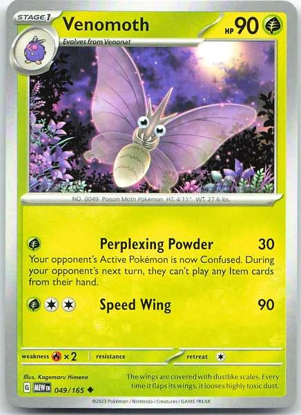 Venomoth - Scarlet & Violet 151 #049/165