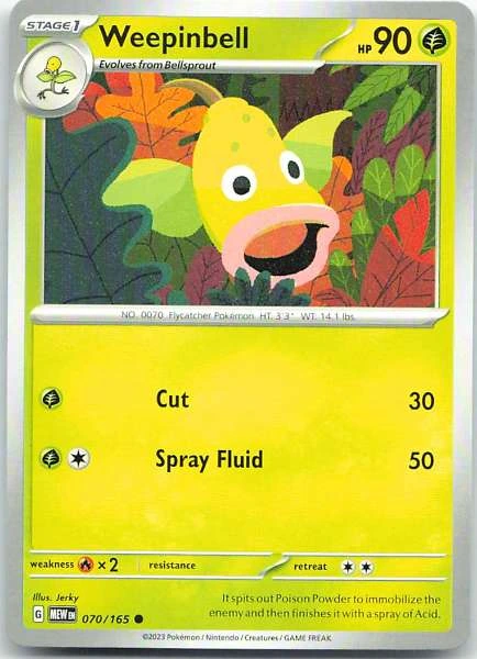 Weepinbell - Scarlet & Violet 151 #070/165