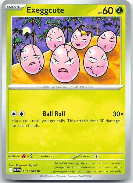 Exeggcute - 151 #102/165