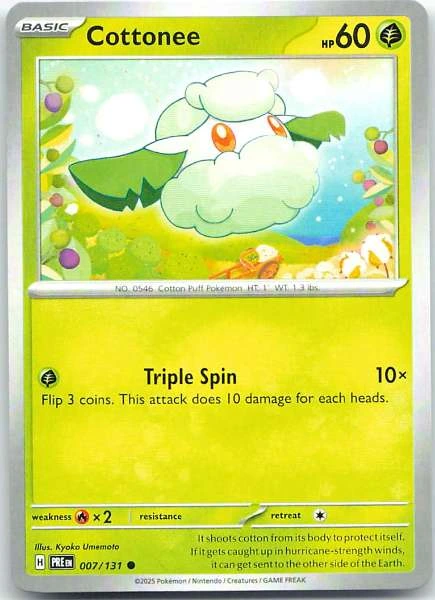 Cottonee - Prismatic Evolutions #007/131