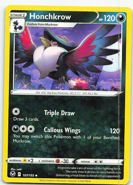 Honchkrow - Silver Tempest #107/195