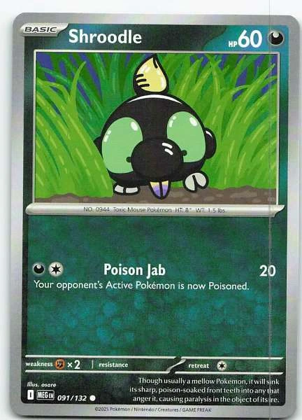Shroodle - Mega Evolution #091/132