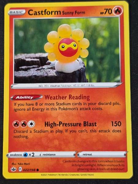 Castform Sunny Form - Chilling Reign #022/198
