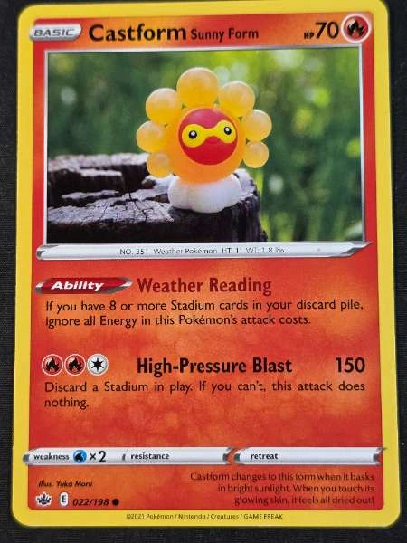Castform Sunny Form - Chilling Reign #022/198